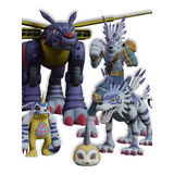 Gabumon E Digievoluções (metalgarurumon) Digimon 5 Unid.