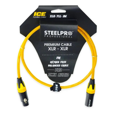 Cable Xlr 1m Balanceado Steelpro Xlr-yll-1m Plug-jack Profes | MercadoLibre