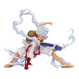 One Piece Nika Luffy Gear 5 Sun God Figura Juguete Model