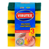 Esponja Anatómica Virutex - 3 Uds.