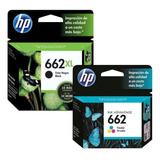 Combo Cartucho Hp 662xl Negro + 662 Color Original Gtia Env.