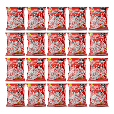 Caja 20 Bolsas Tomy Caramelo Ron Y Mantequilla, 100 Piezas