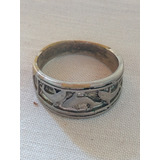 Anillo Con Dibujo Delfin, Buen Estado