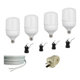 Lampara Kit Cultivo Indoor Luces Led 80w Crecimiento Y Flora