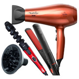 Kit Secador De Cabelo Gama 2000w Chapinha Modelador Difusor