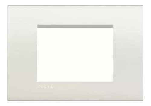 Placa Tapa Rectangular  3 Módulos Blanco Bticino Lna4803bi