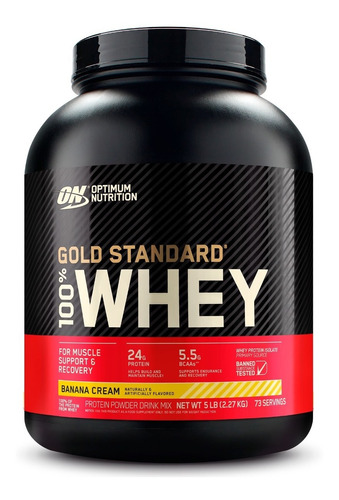 Proteina Gold Standard 100% Whey 5 Libras Banana Cream