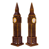 Torre Big Ben De Londres Figura Decorativa Reloj Funcional 