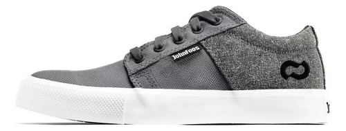 Zapatillas John Foos Gris Blanco Meet New Base De Goma