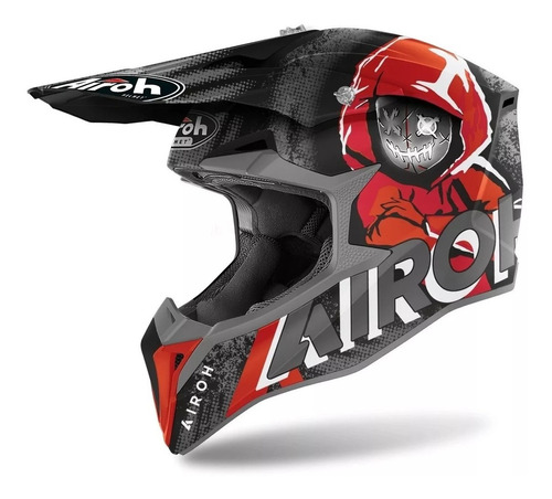 Casco Airoh Motocross Enduro Wraap Alien Top Racing