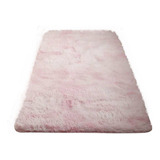 Bajada De Cama Alfombra Peluda Medida 1,20x0,60 Rosa