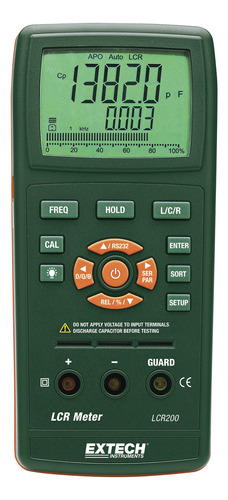 Capacímetro Digital Extech Lcr200 Medidor De Lcr