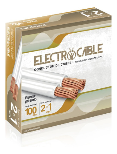 Cable Bipolar Paralelo Electrocable 2x1mm 100m