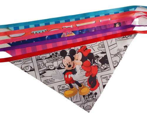 Bandana M Pra Pet C/10 Silk Personagens Macho Femea Petshop