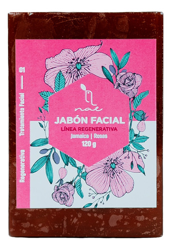 Jabón Facial Nae Jamaica Rosas 120g, Humectación Piel Madura