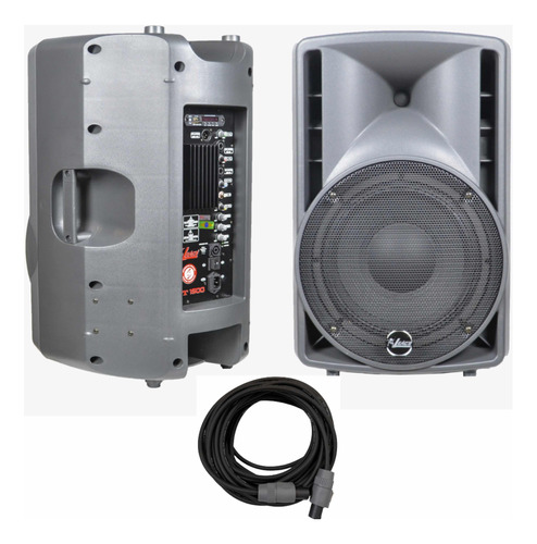 Caixa Som Leacs Lt 1500 Kit Ativa + Passiva + Cabo 700w Rms