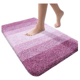 Alfombra Baño Olany De Microfibra Shaggy 61x40 - Purpura