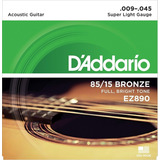 Encordado Guitarra Acustica 09-45 Cuerdas Daddario Ez890