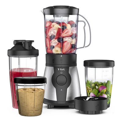 Mini Procesador de Alimentos\u002FLicuadora Actimix, T-Fal obtén resultados saludables y nutritivos todo el tiempo por sus múltiples funciones, simplificado a un botón, capacidad de 750 ml BL1BKDMX | Meses sin interés