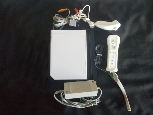 Consola Wii Blanco Retro + Cables + Controles