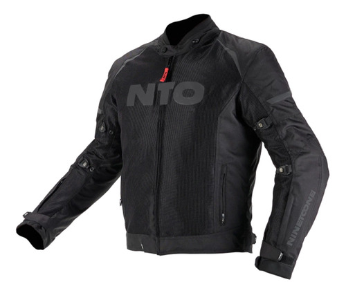 Campera Moto Protecciones Ninetoone Fusion Summer Negro Um