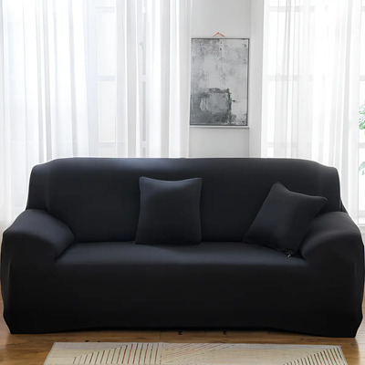 Funda Elástica Sofá Cubre Protector Sillon 3 Plazas Lavable Color Negro Topfuture Tf-230 | MercadoLibre