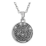 Collar Tetragramaton Pentagrama Wicca Pagan Hombre Y Mujer