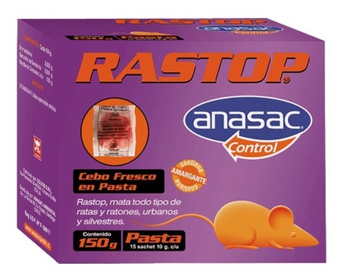 Veneno Ratones Rastop Pasta (150 Gr) Anasac