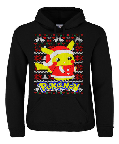 Sudadera Picachu Pokemon Ugly Sweater Hoodie Navideño