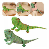 Peluche De Lagarto Realista De 2 Piezas, Par De Reptiles Sim