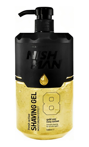 Shaving Gel Nishman Easy Tattoo 8 Gold Gel De Afeitar 1000ml