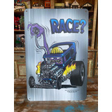 Placa Rat Fink Original Licenciada Race Made In Usa Metal