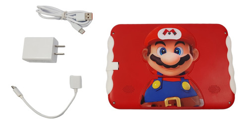 Tablet Para Niños M10 De Super Mario 7 Pulgadas 64 Gb 4 Ram