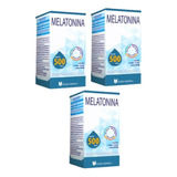 Kit 3 Melatonina Pura Gotas Sabor  Laranja - 30 Ml Cada