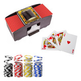 Barajador Cartas Poker Baraja Automático Mezclador 