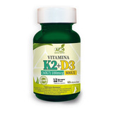 Vitamina K2 + D3 60 Cápsulas 100mcg 800ui. Agronewen