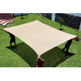 2 Pz Malla Sombra 4x6 90% Beige Raschel Lista Para Colocar J