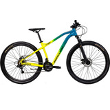 Mountain Bike Mercurio Ranger Team 29´´ Aqua/lima 24v 2023 Color Negro/naranja Tamaño Del Cuadro M