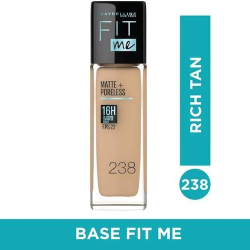 Base Maybelline Fit Me M&p Rich Tan 238 X30ml