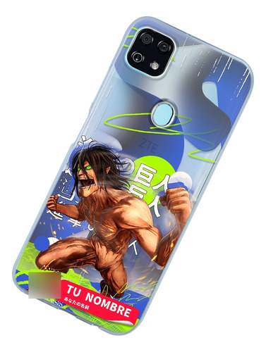 Funda Para Zte Attack On Titan Eren Titán Con Nombre