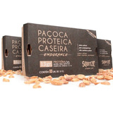 3x Squeeze Paçoca Proteica Caseira 13g De Proteina Cada