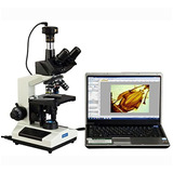 Microscopio Led Trinocular De Laboratorio Digital
