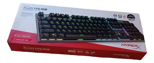 Teclado Mecânico Gamer Usb Hyperx Preto - Alloy Fps Rgb