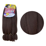 Apliques De Cabelo Sintético Zhang Hair Estilo Entrelace, Castanho Claro De 126cm - 6 Mechas Por Pacote