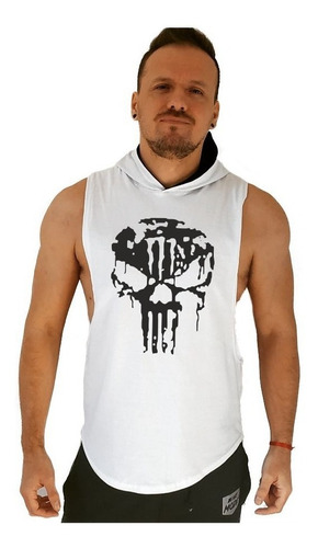 Musculosa Sudadera Capucha Punisher Gym Gimnasio Crossfit