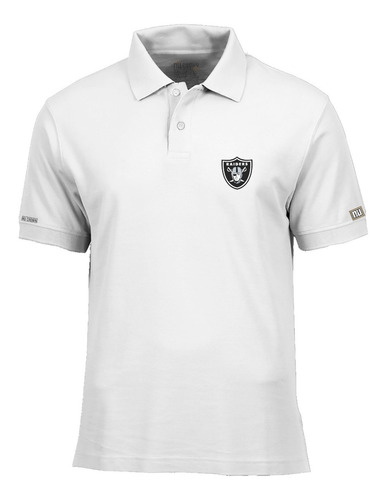 Camiseta Tipo Polo Nfl Raider Logo Php