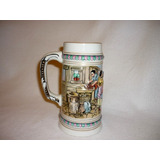 Antiguo Chopp Tankard Sellado En Relieve