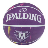 Balón Básquetbol Spalding Del No.6 Marble Serie Color Morado