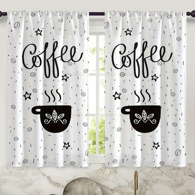 Cortinas Para Cocina Con Diseño De Café Decorativas | Envío gratis