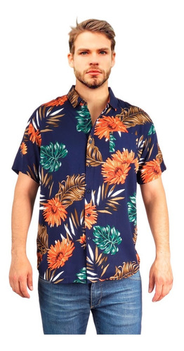 Camisa Hombre Algodón Guayabera Tropical. Diseños. 872